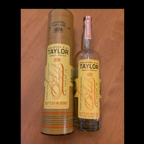 Buffalo Trace EH Taylor Small Batch Empty Bottle + Tube - Picture 1 of 4